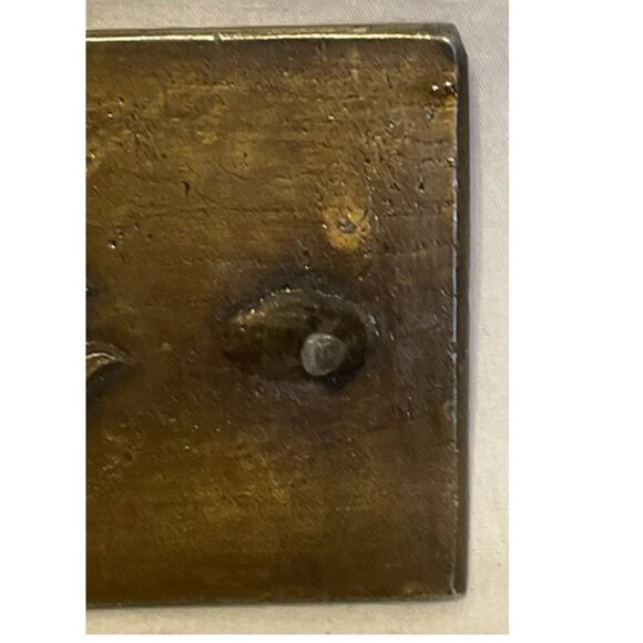 Buster Brown and Tige in the New York Herald Bronze Belt Buckle Vintage Brass - Picture 3 of 8